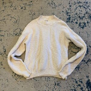 Vintage 1990s cream knitted classic preppy sweater East Wind by Alps medium